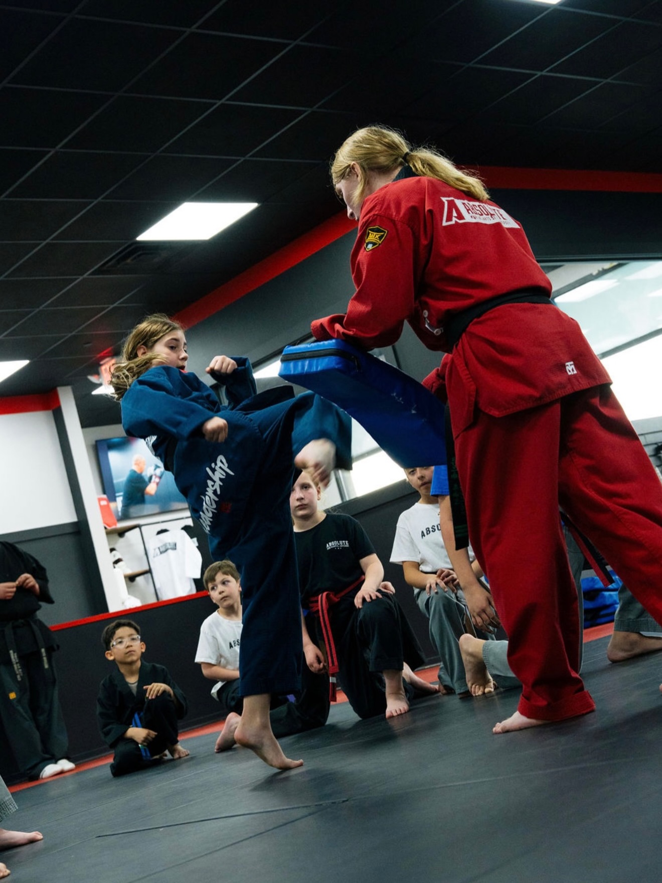 Teen martial arts training